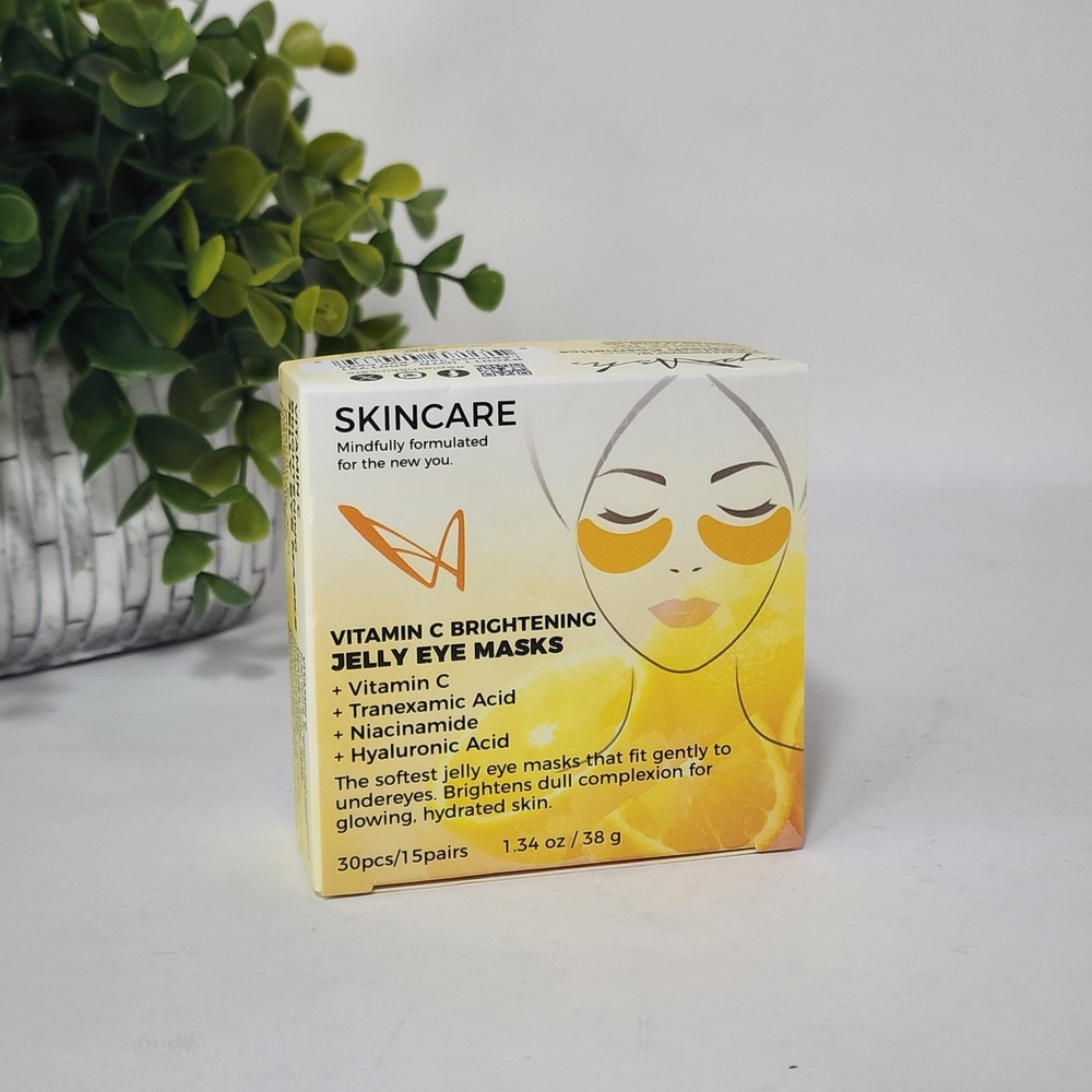 LASplash Cosmetics Vitamin C Brightening Jelly Eye Masks 15 Pairs 30 Pcs NEW